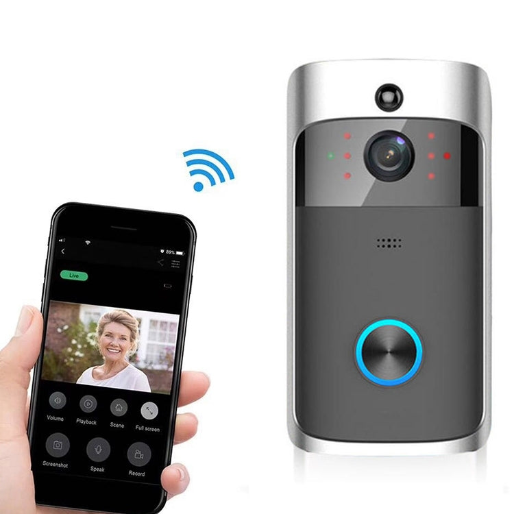 M4 720P Smart WIFI Ultra Low Power Video PIR Visual Doorbell with 3 Battery Slots,Support Mobile Phone Remote Monitoring & Night Vision & 166 Degree Wide-angle Camera Lens M4 720P Smart WIFI Ultra Low Power Video PIR Visual Doorbell with 3 Battery Slots,Support Mobile Phone Remote Monitoring & Night Vision & 166 Degree Wide-angle Camera Lens